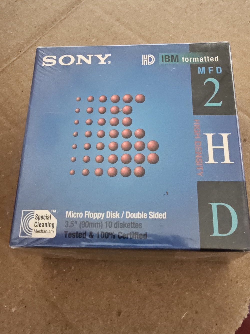 Four (4) New Boxes Sony 3.5" Micro Floppy Disk Pack Vintage